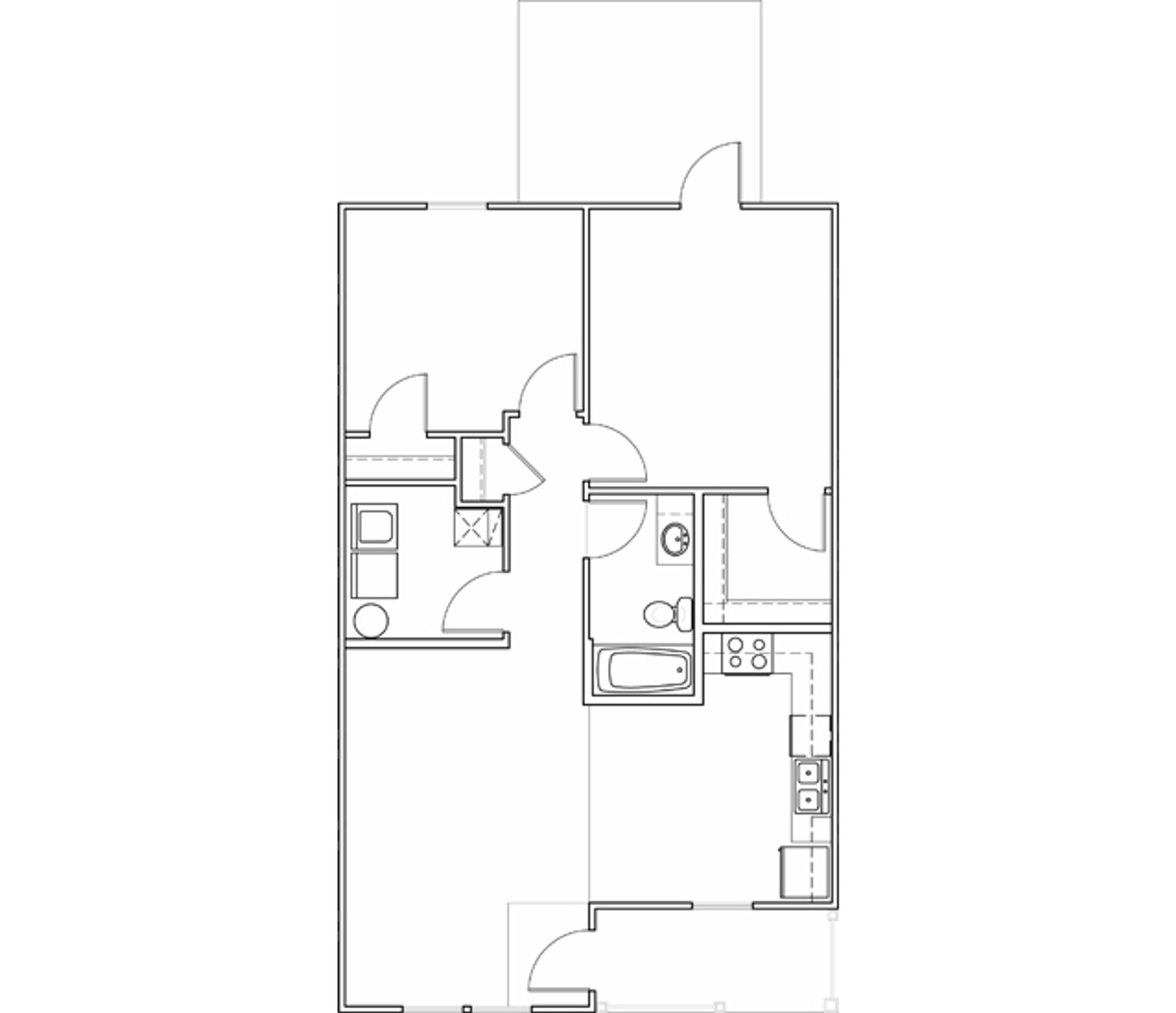 2 Bedroom Layout