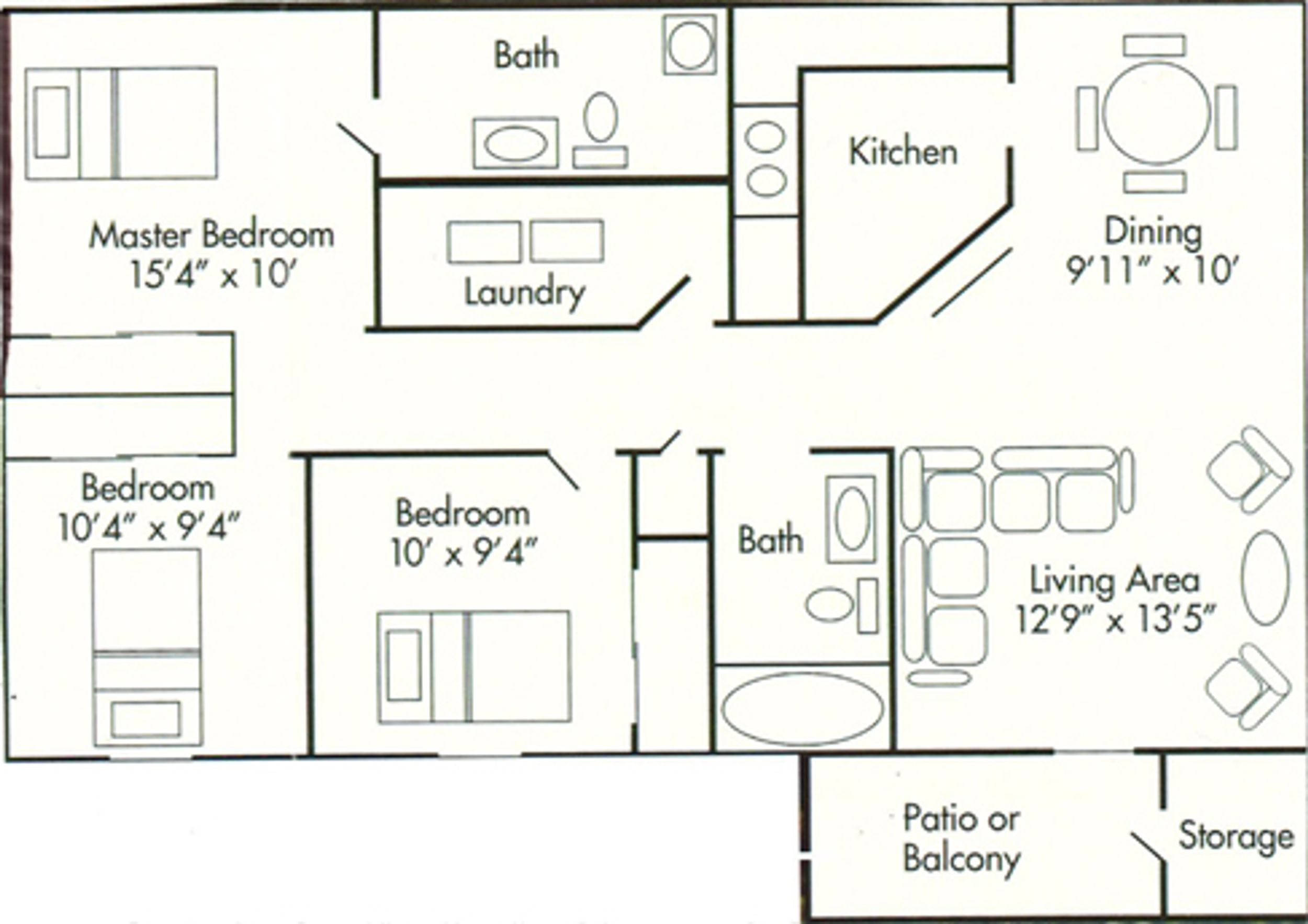 3 Bedroom Layout