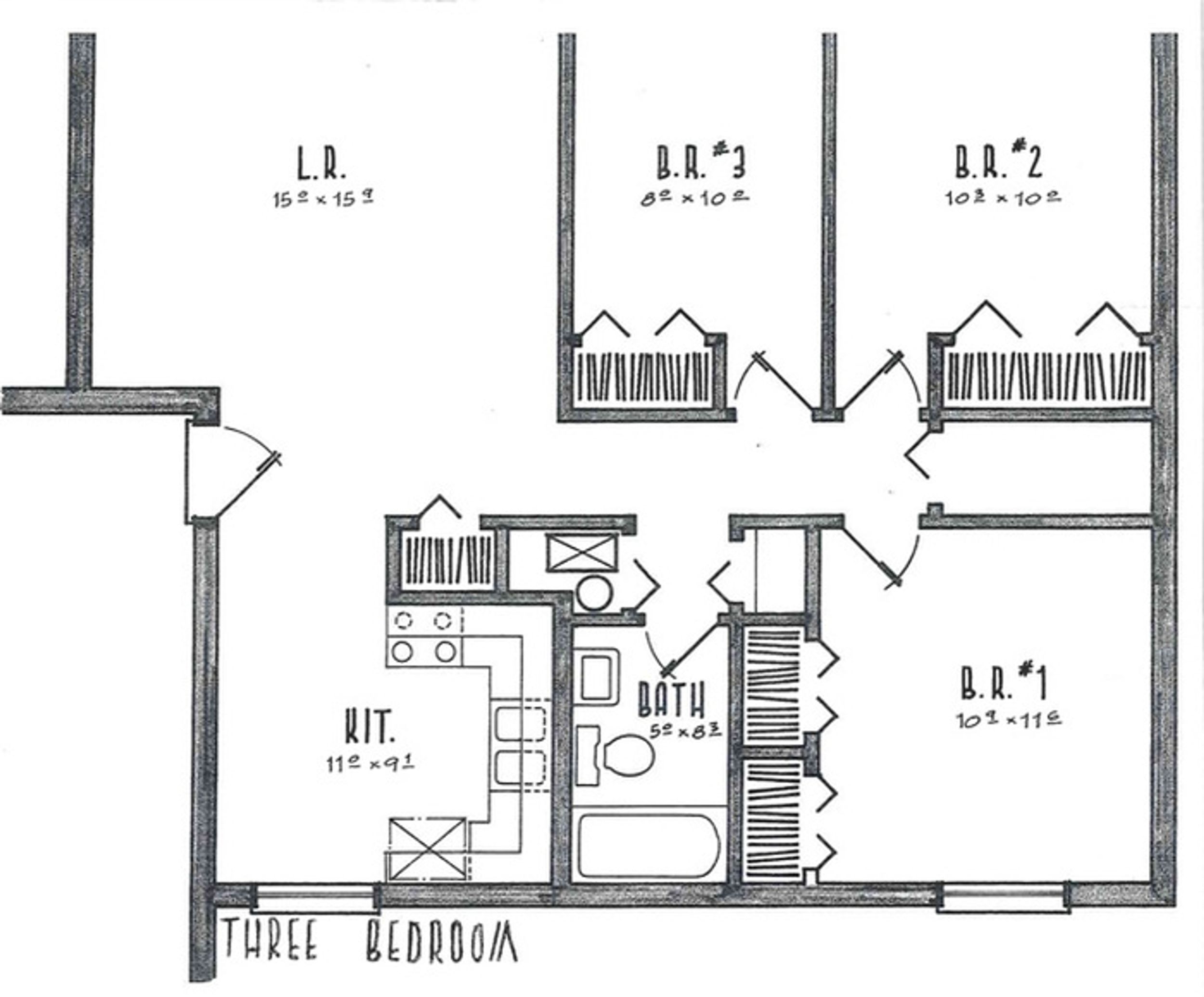 Three Bedrooms