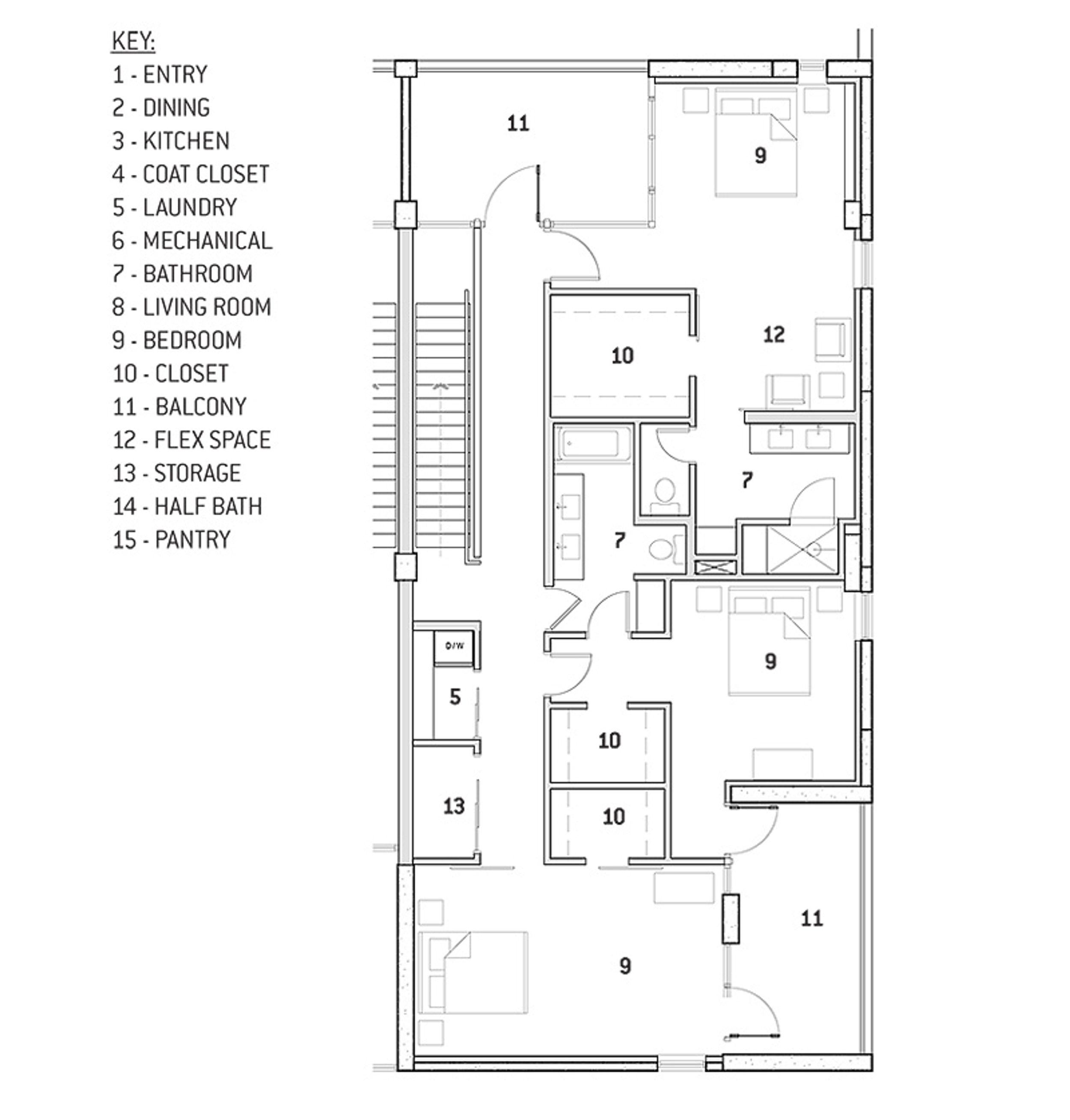 Unit Type C-2 Layout