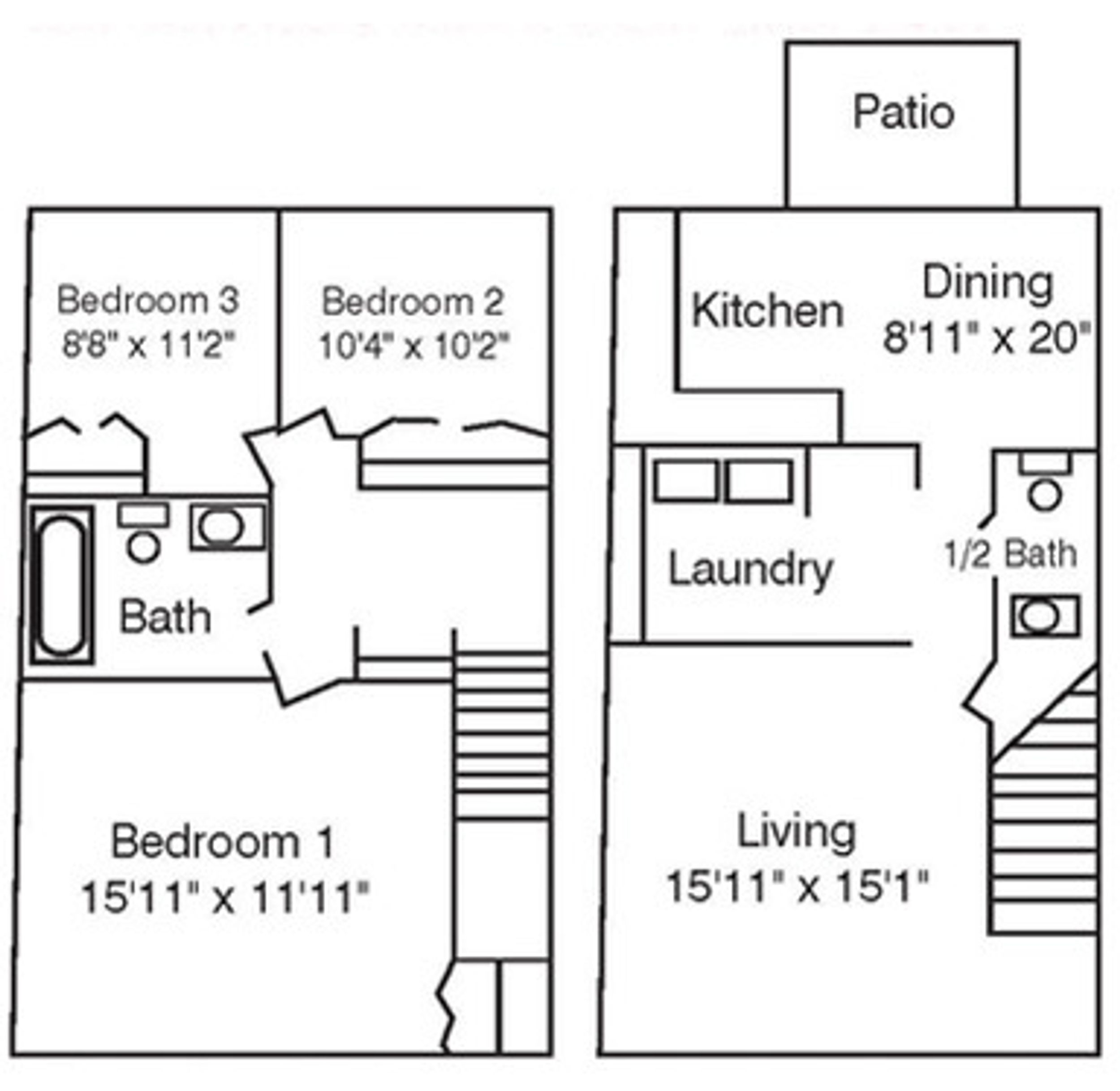3 Bedroom Townhome Phase II