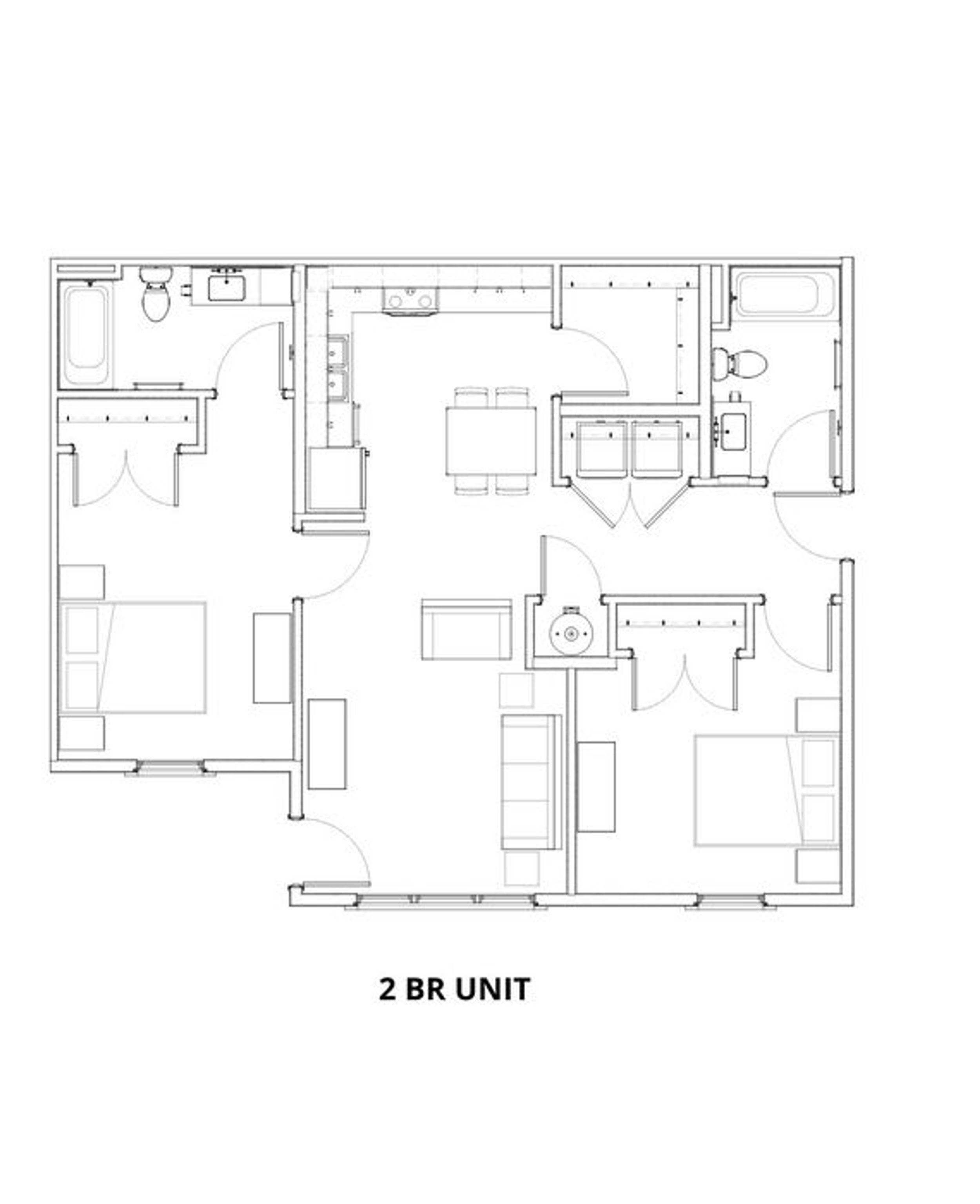 2 Bedroom Floorplan