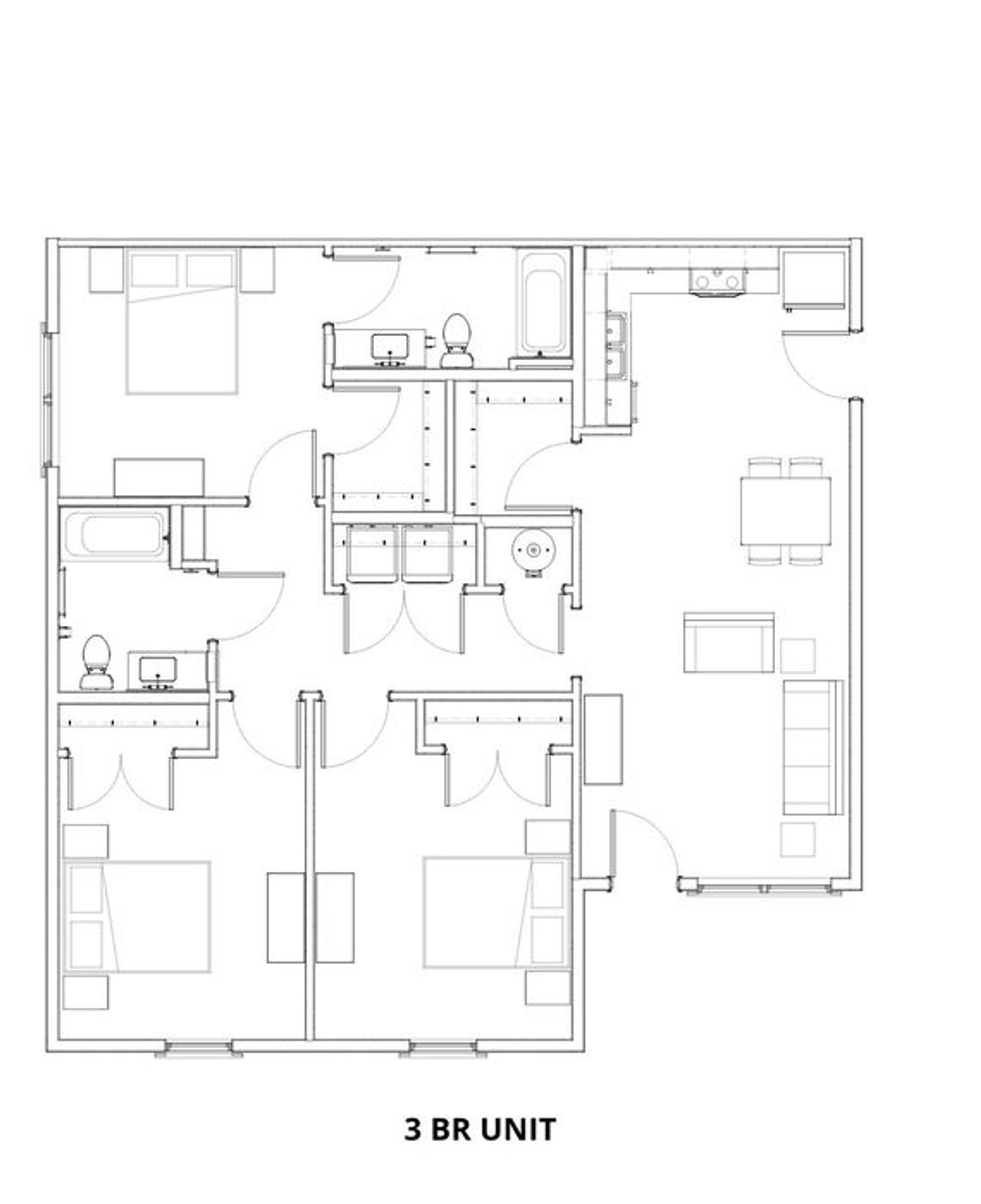 3 Bedroom Floorplan