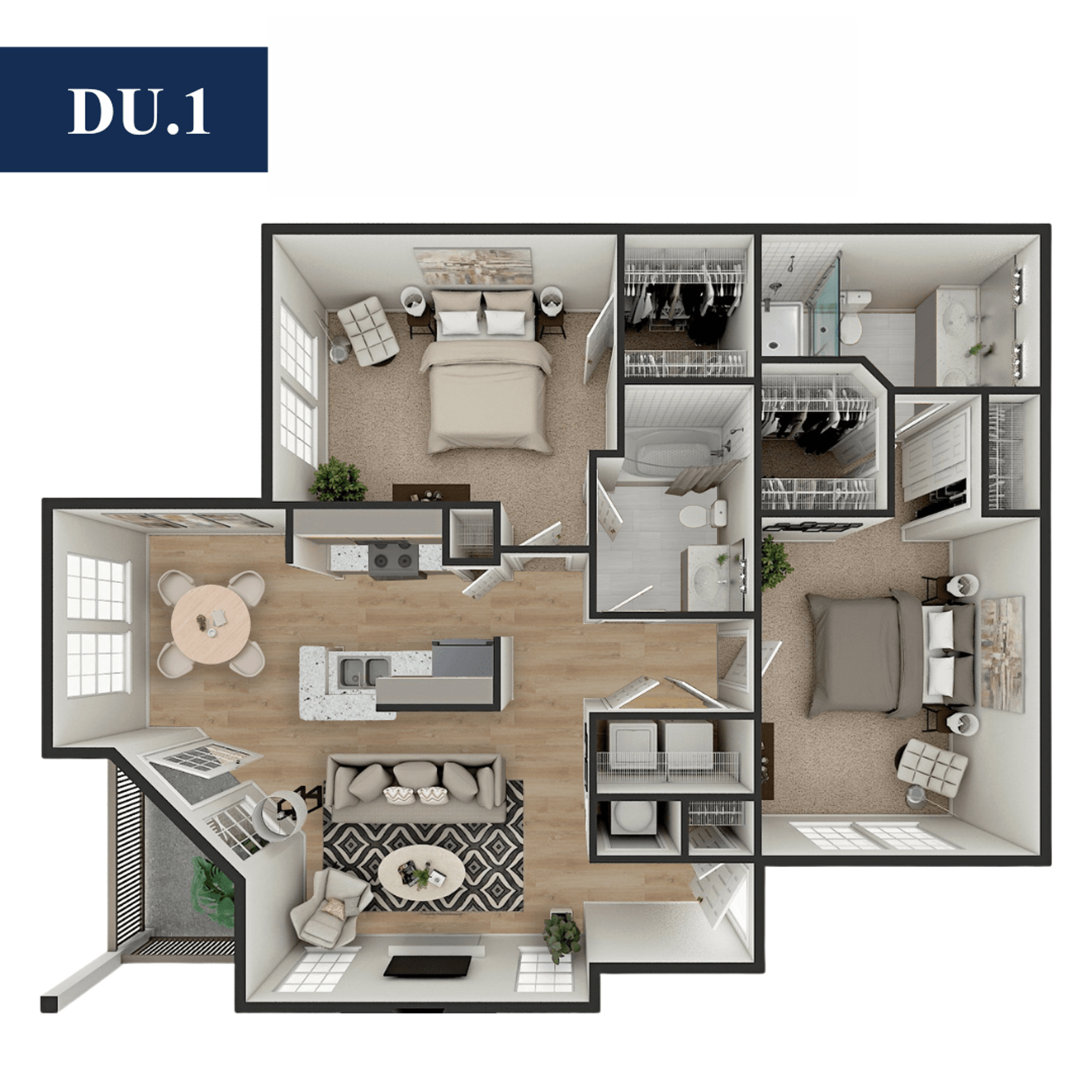 DU.1 - Newly Remodeled! floorplan